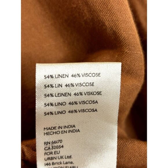 Pilcro Anthropologie Ruffles Linen Blend Shirt Size XS - Small - n76 - Picture 15 of 16